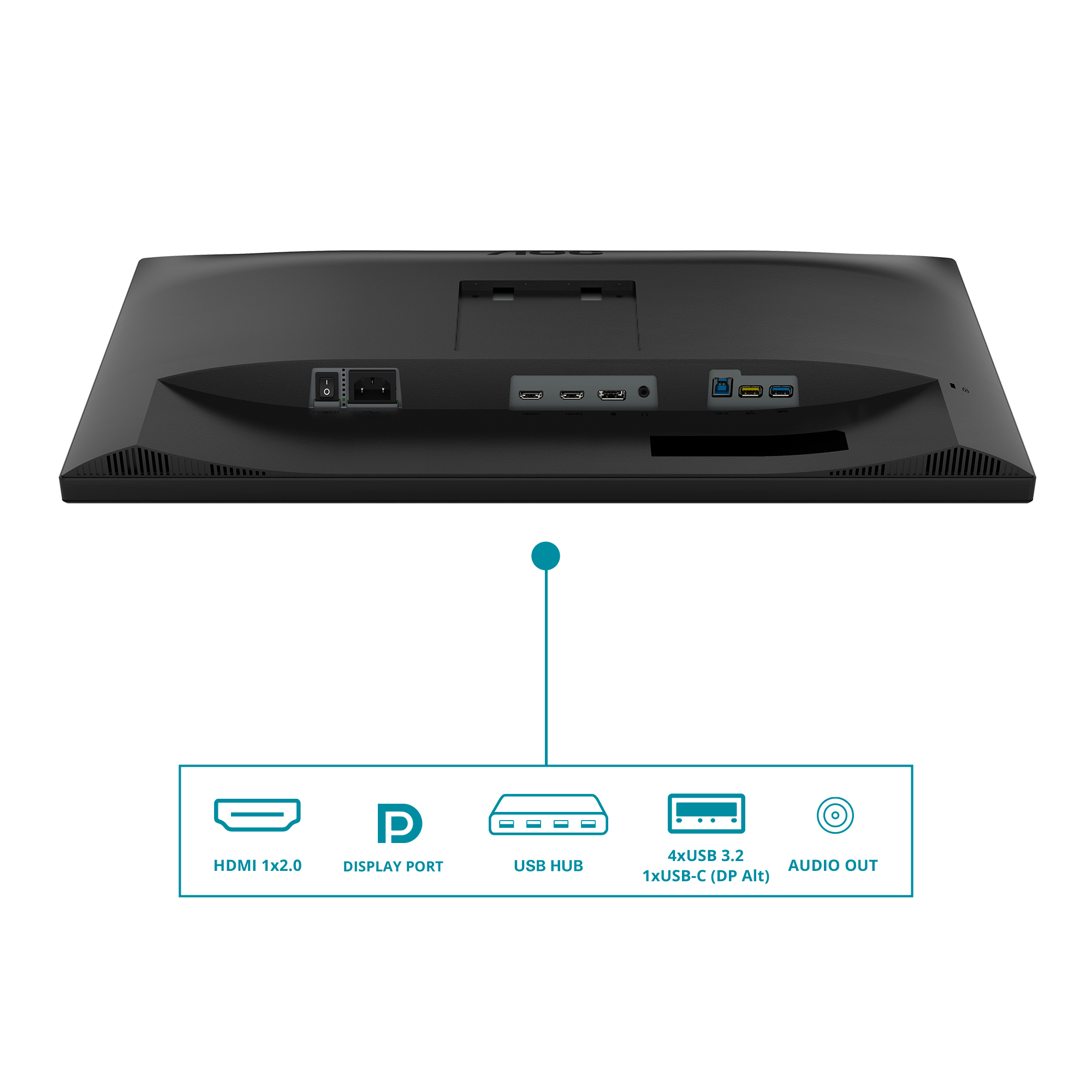 AOC CU34V5C/BK Monitor 34 Zoll