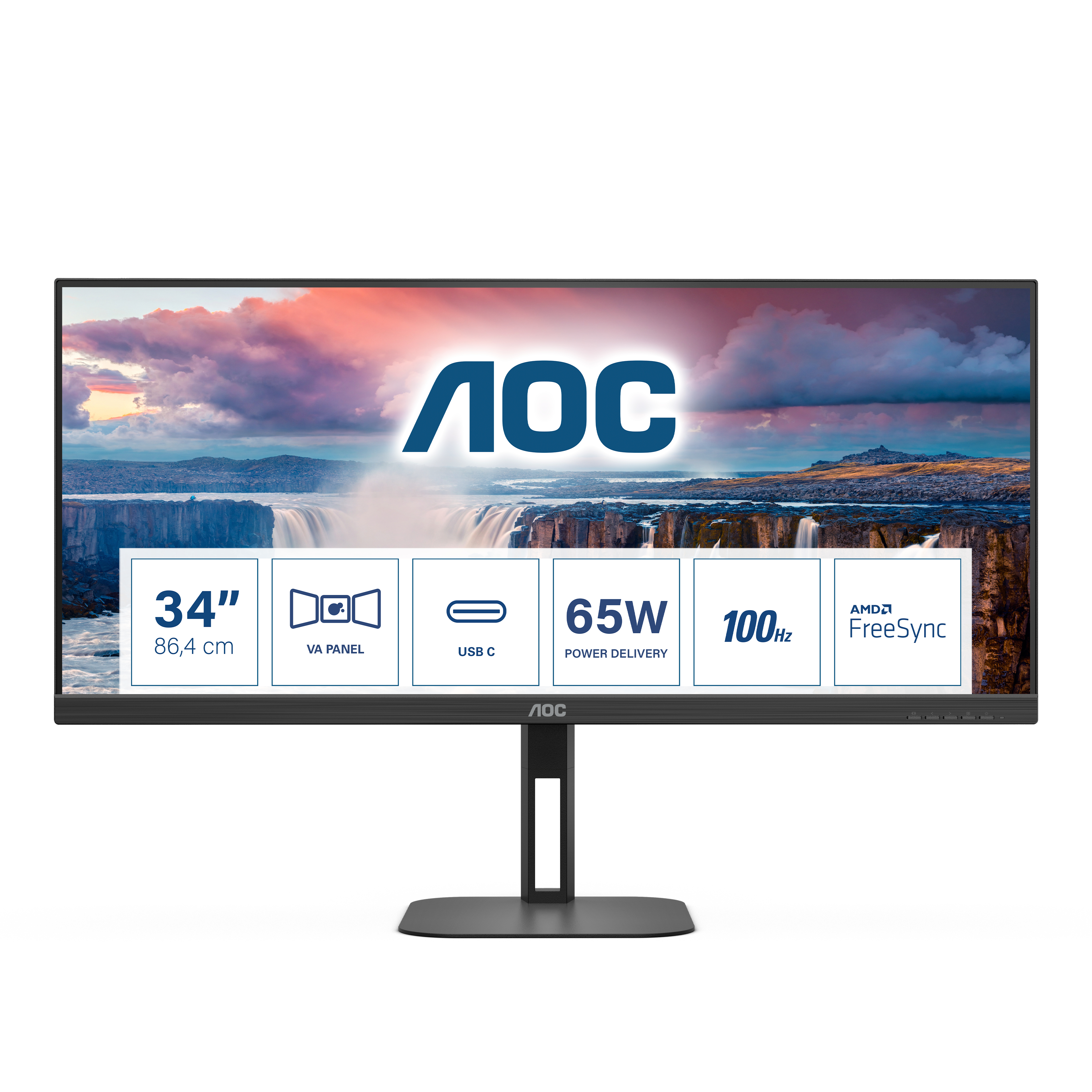AOC U34V5C/BK Monitor 86,4 cm (34 Zoll)