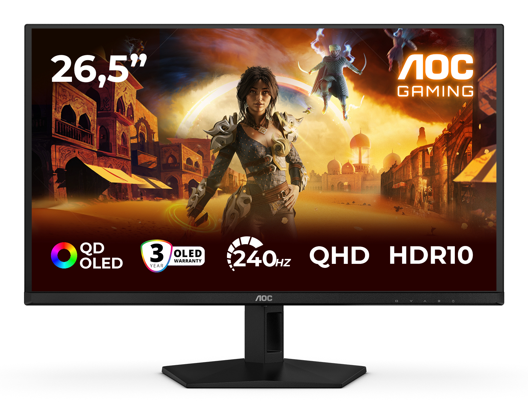 AOC Q27G41ZDF - 27 Zoll QHD OLED Monitor, 240Hz, 0.03ms, 2560x1440 (Q27G41ZDF)