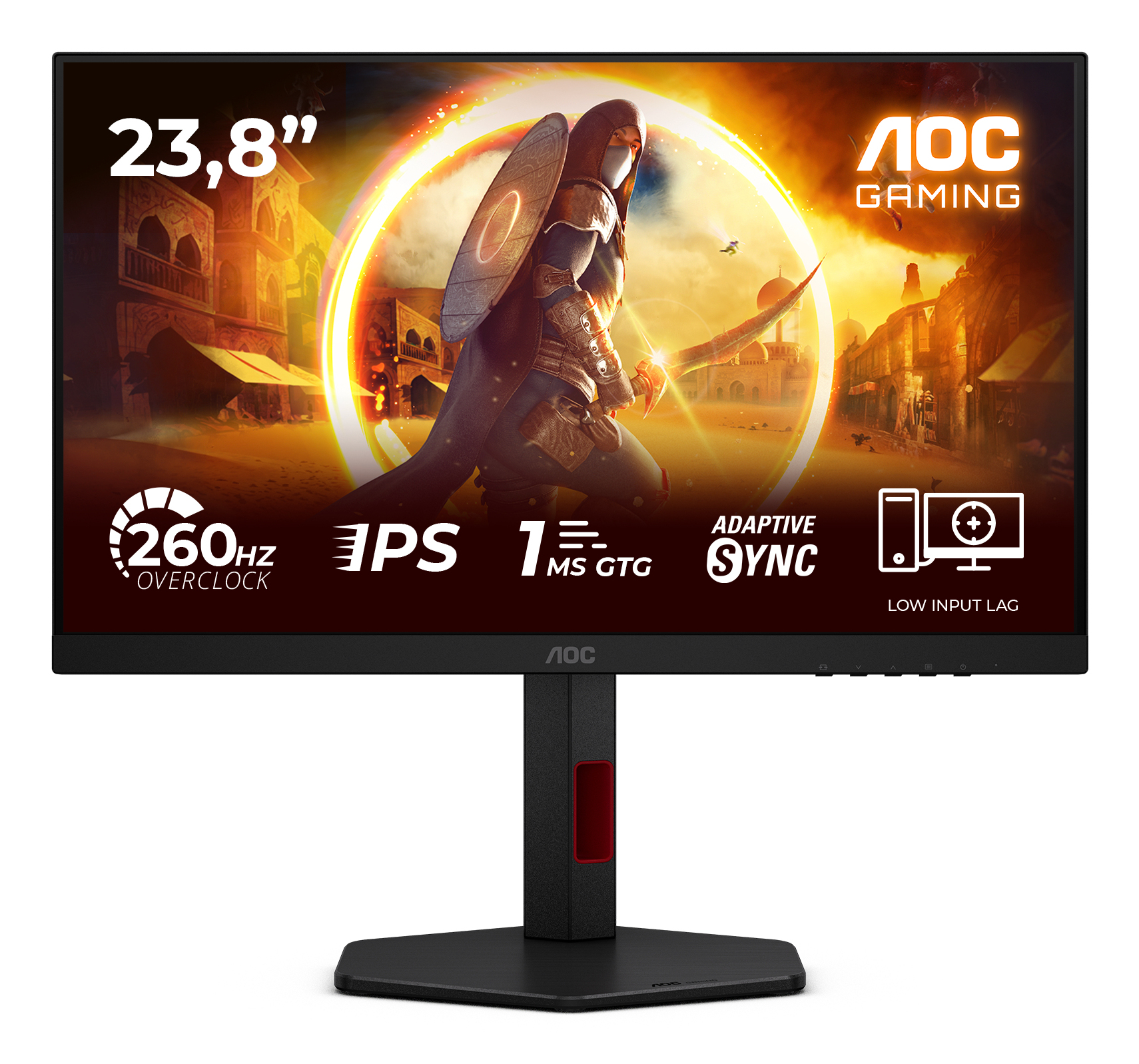 AOC Gaming 27G4ZRE 27 Full HD LED-Monitor 240 Hz Fast IPS HDR10 Schwarz/Rot