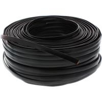 InLine® Modularkabel, 8adrig Flachband schwarz, 100m Ring (68818)