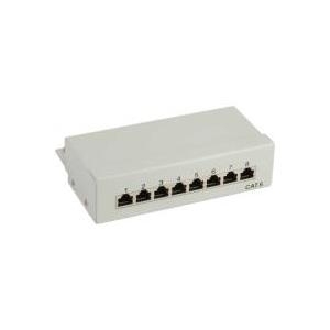 InLine - Patch Panel - 8 Ports - Beige (76208A)