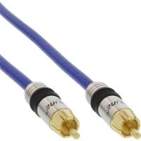 INLINE 1xCinch A/V Kabel PREMIUM 25m doppelt geschirmtes Kabel fuer Composite Video und Coax Digital Audio vergoldete Stecker 75Ohm (89825P)