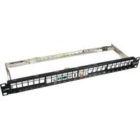 InLine - Patch Panel - RJ-45 X 24 - Schwarz - 1U (76824B)