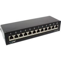 INLINE - Patch Panel - RJ-45 X 12 - Schwarz, RAL 9005