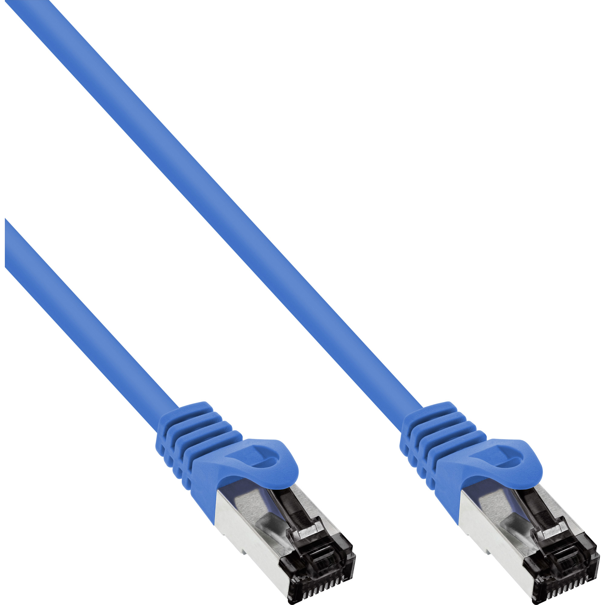 Patchkabel - S/FTP (PiMf) - Cat.8.1 - 2000MHz - halogenfrei - Kupfer - blau - 10m (78800B)