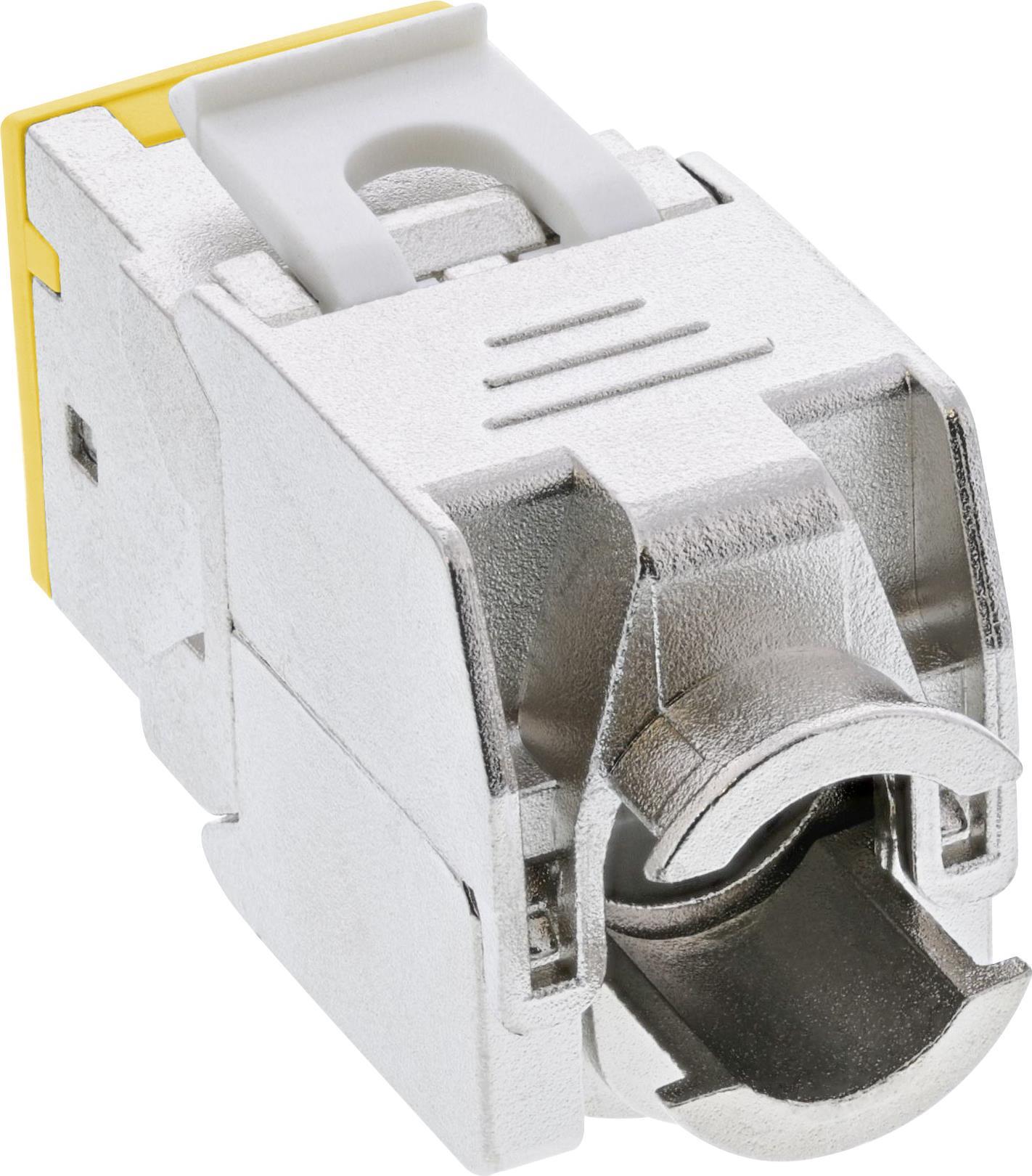 8er Pack Keystone RJ45 Buchse geschirmt Cat.6A gelb (76207Y)