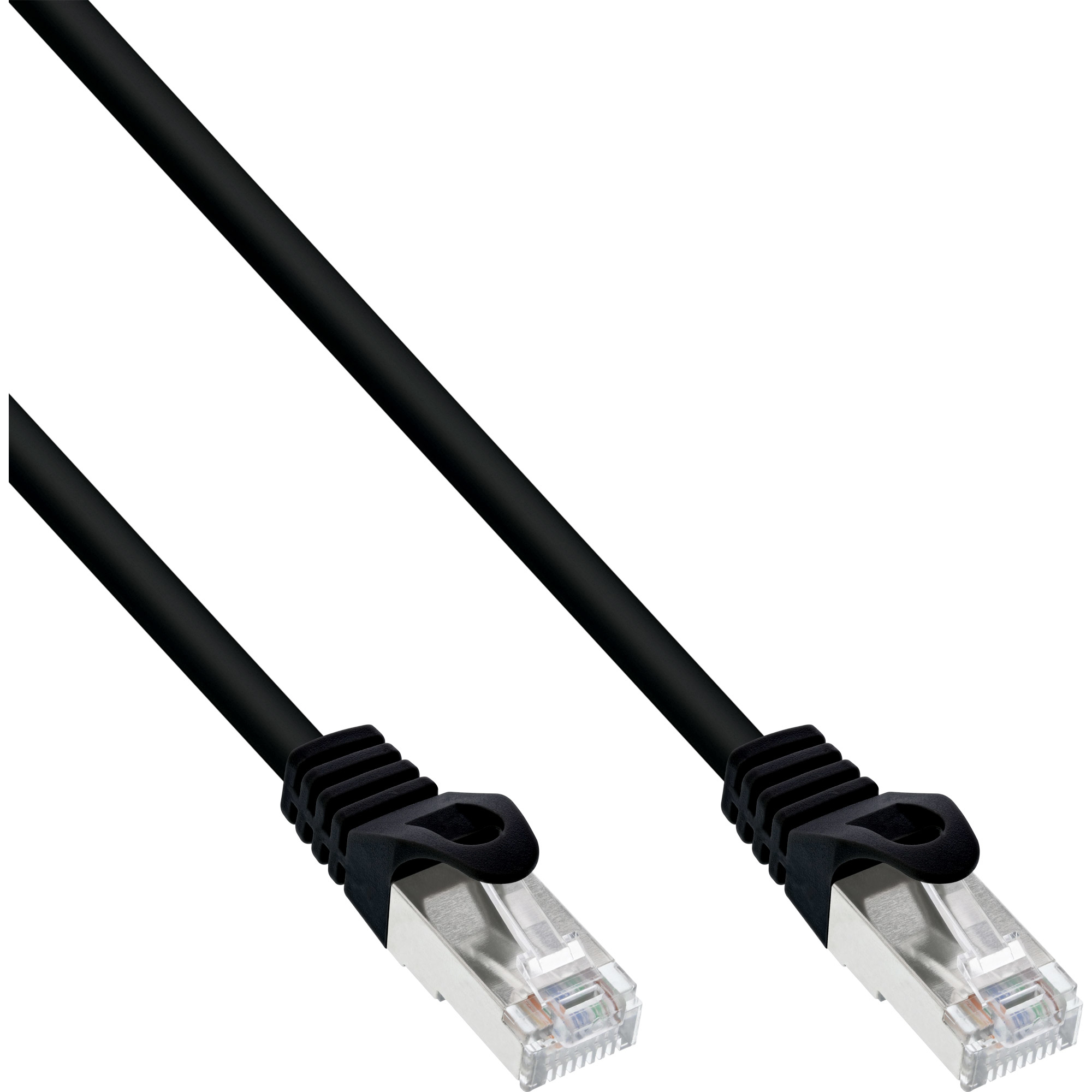 InLine 40er Bulk-Pack Patchkabel SF/UTP Cat.5e schwarz 2m - Kabel - Netzwerk - Video/Analog - CAT 5e - SFTP - UTP - 2 m (B-72502S)