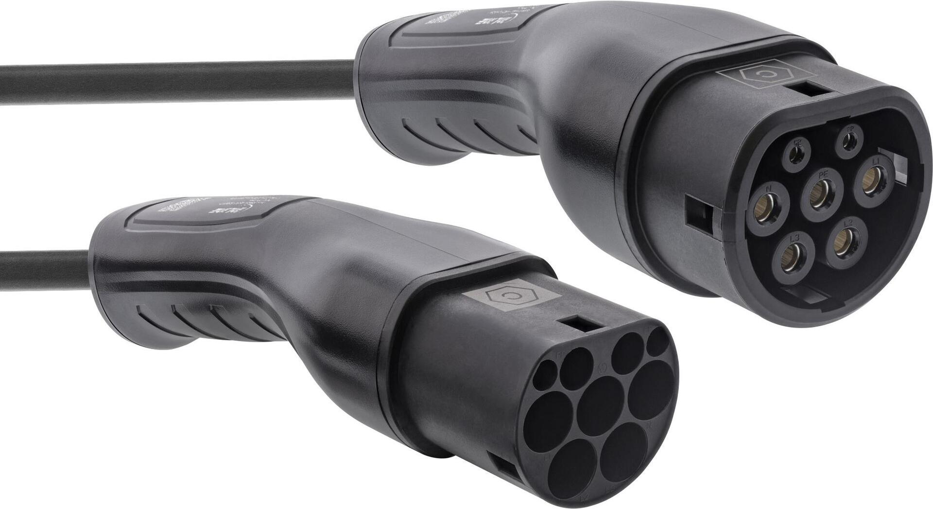 InLine® EV Autoladekabel 11kW Typ2, 3-phasig, 5m (16275I)