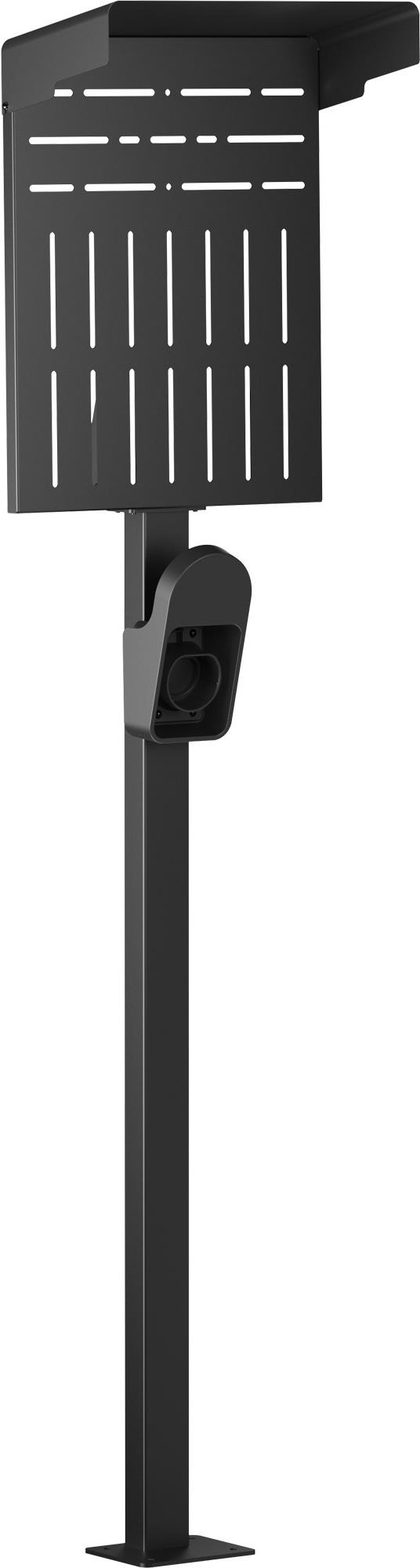 InLine Universal Wallbox-Standfuß XL mit EV-Ladekabel Halterung - schwarz (59989C)