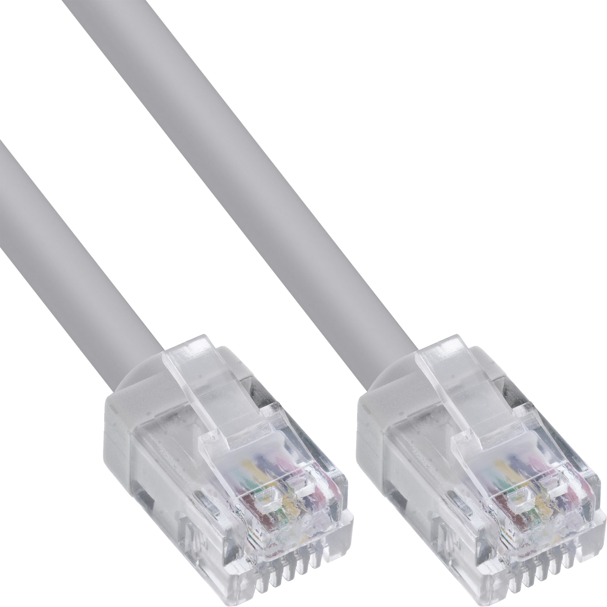 InLine® Modular-Rundkabel RJ12, Stecker / Stecker, 6adrig, 6P6C, 15m (18748)