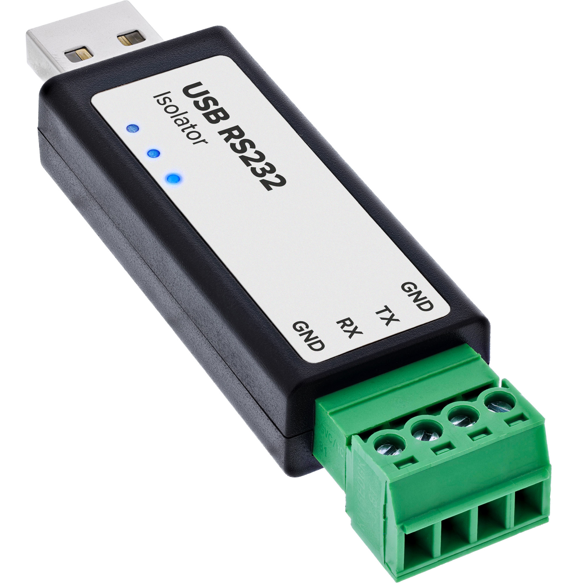 InLine® USB zu Seriell RS232 Konverter mit Isolator (33307B)
