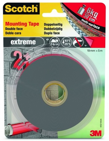Scotch-FIX doppelseitiges Außenmontageband Extreme, 5 m