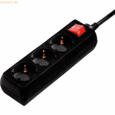 Hama Steckdosenleiste 00108816 6fach Schalter 3m schwarz