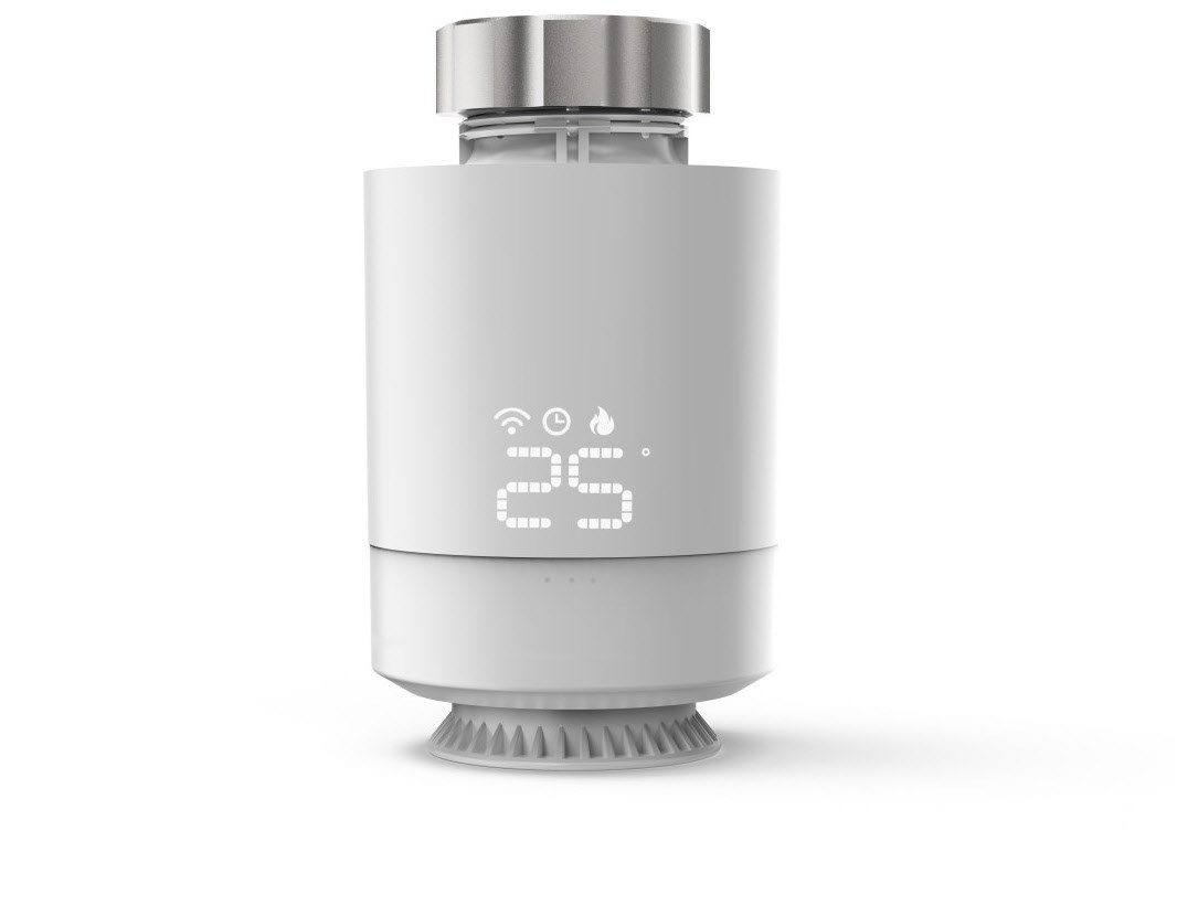 Heizkörper-Thermostat für smarte App- und Sprachsteuerung weiss