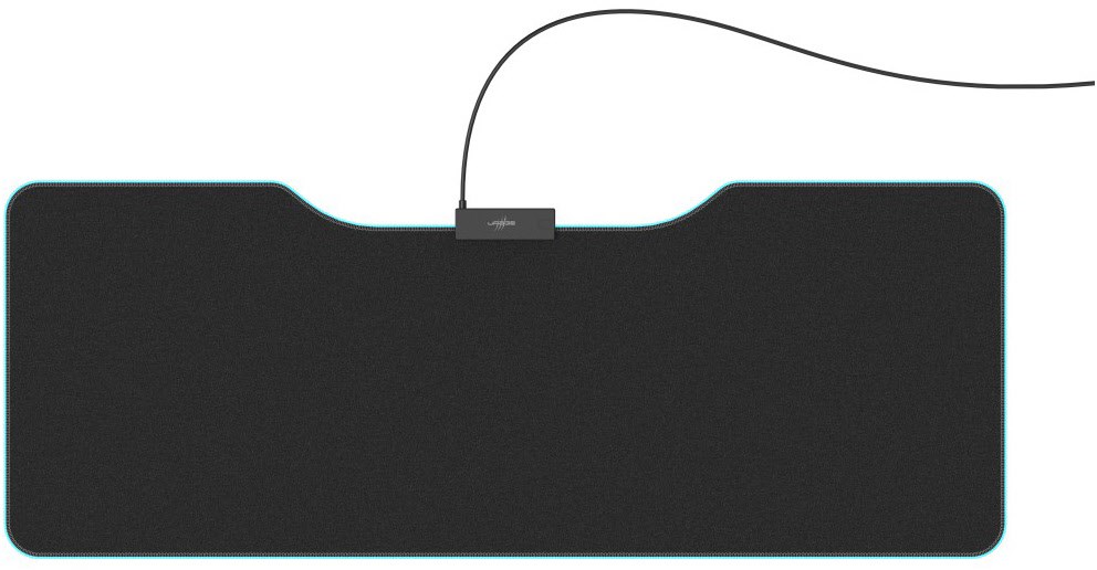 Lethality 450 Illuminated Gaming Mauspad schwarz