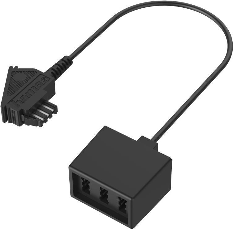 Hama 00201123 - TAE (F) - 3 x TAE (N,N,F) - Schwarz - Männlich - Weiblich (00201123)