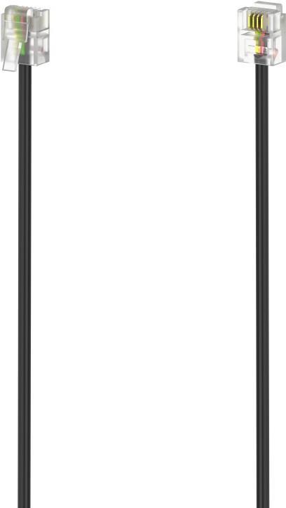 Hama 00201137 Telefonkabel 3 m Schwarz (00201137)