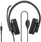 Hama HS-P350 V2 - Headset - ohrumschließend - kabelgebunden - 3,5 mm Stecker - Schwarz