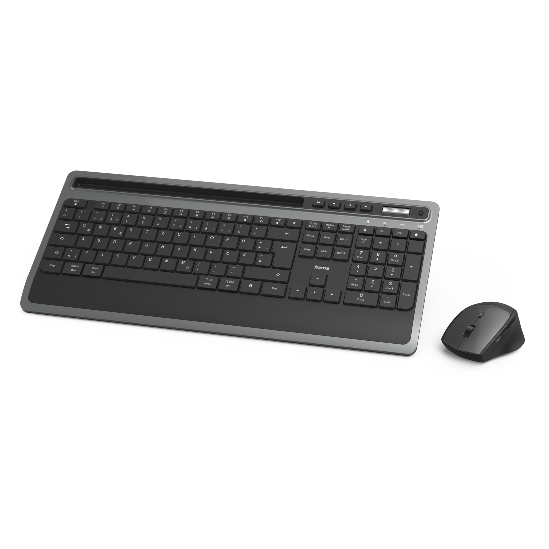 KMW-600 Plus Tastatur-Set grau/schwarz