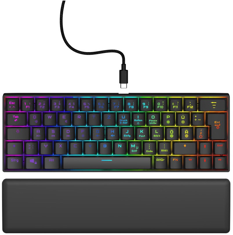 Exodus 760 Mechanical Mini (DE) Gaming Tastatur schwarz