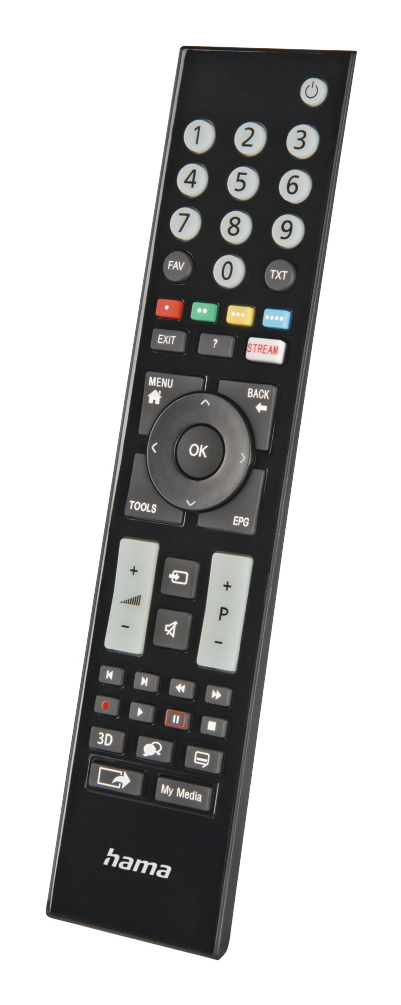 Universal-Fernbedienung für Grundig TVs schwarz