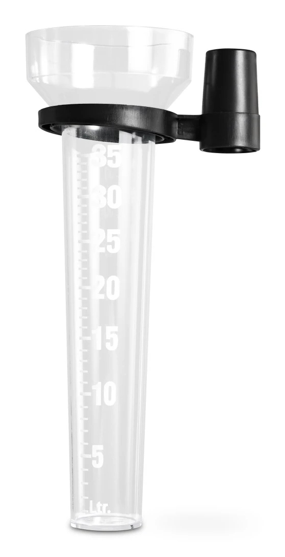 Regenmesser mit Halter transparent