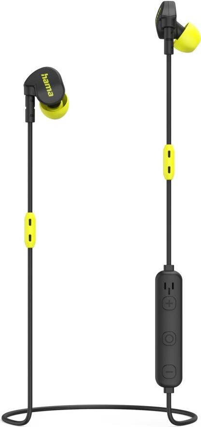 Hama Freedom Athletics II Kopfhörer Kabellos Ohrbügel - im Ohr Anrufe/Musik Bluetooth Schwarz - Gelb (00184187)