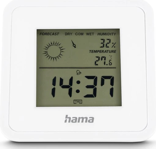 hama Borneo Thermometer weiß