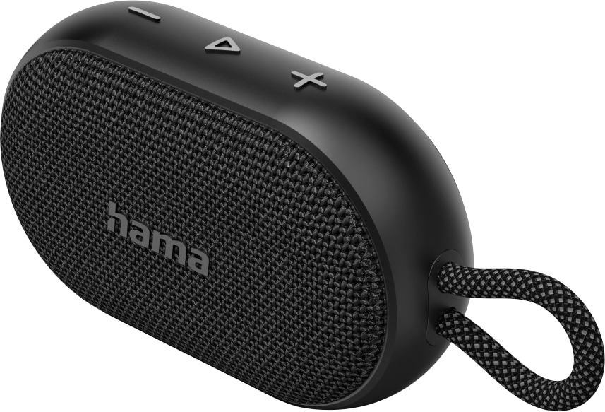 HAMA Bluetooth Lautsprecher "Buddy 3.0", 6 W, IPX7 Wasserdicht, Schwarz
