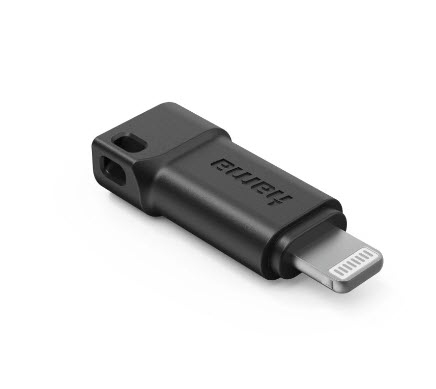 Hama USB-C-Adapter auf Apple Lightning-Stecker, MFI, Schwarz (00201734)