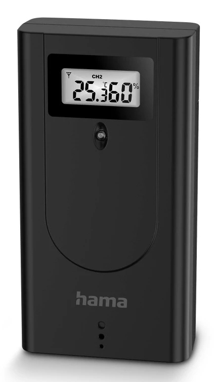 hama Brac Temperatur-/Luftfeuchtigkeitssensor schwarz