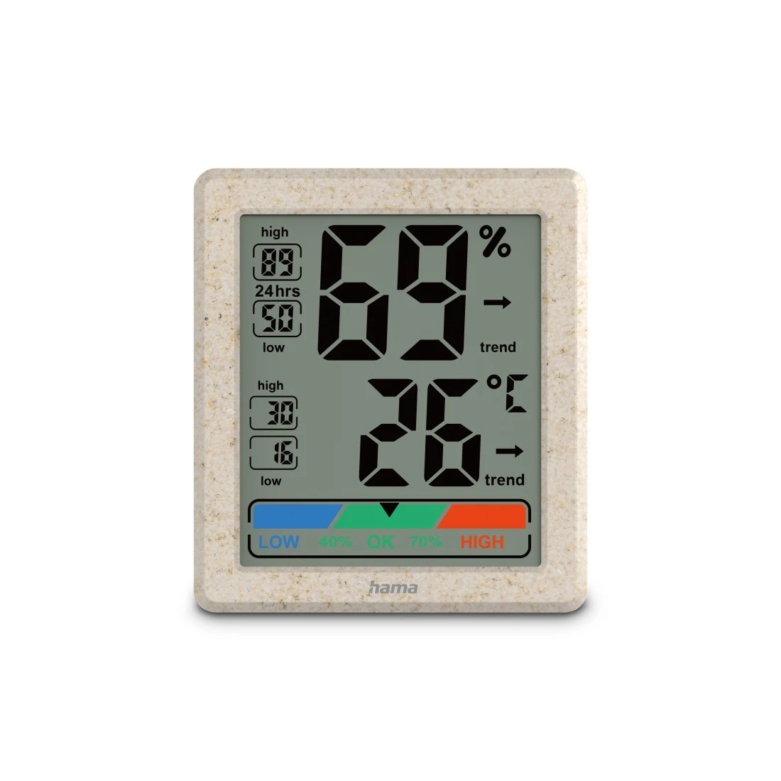 hama Ponza Thermometer braun