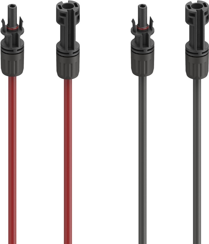 Hama Solarkabel Verlängerung für PV-Anlage, MC4, 4 mm², 2x 3 m, Rot u. Schwarz (00223901)