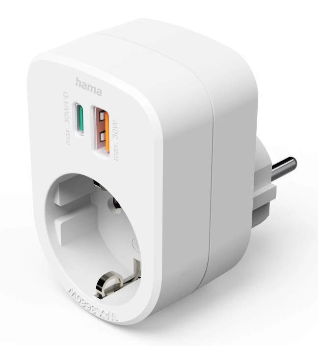 hama Steckdose mit USB-Anschluss, 1 St.