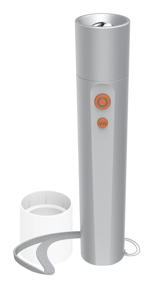 hama FL250 LED Taschenlampe silber 17,5 cm, 1 St.