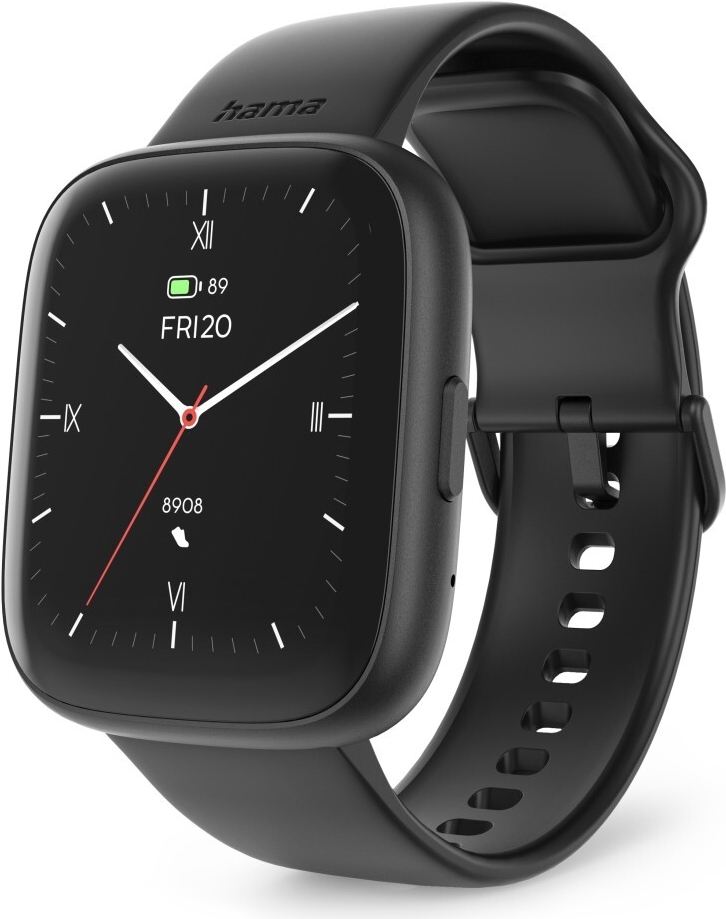 Hama Smartwatch 4000, Telefonfunktion, Schlafanalyse, wasserdicht, 46 mm, SW (00178640)