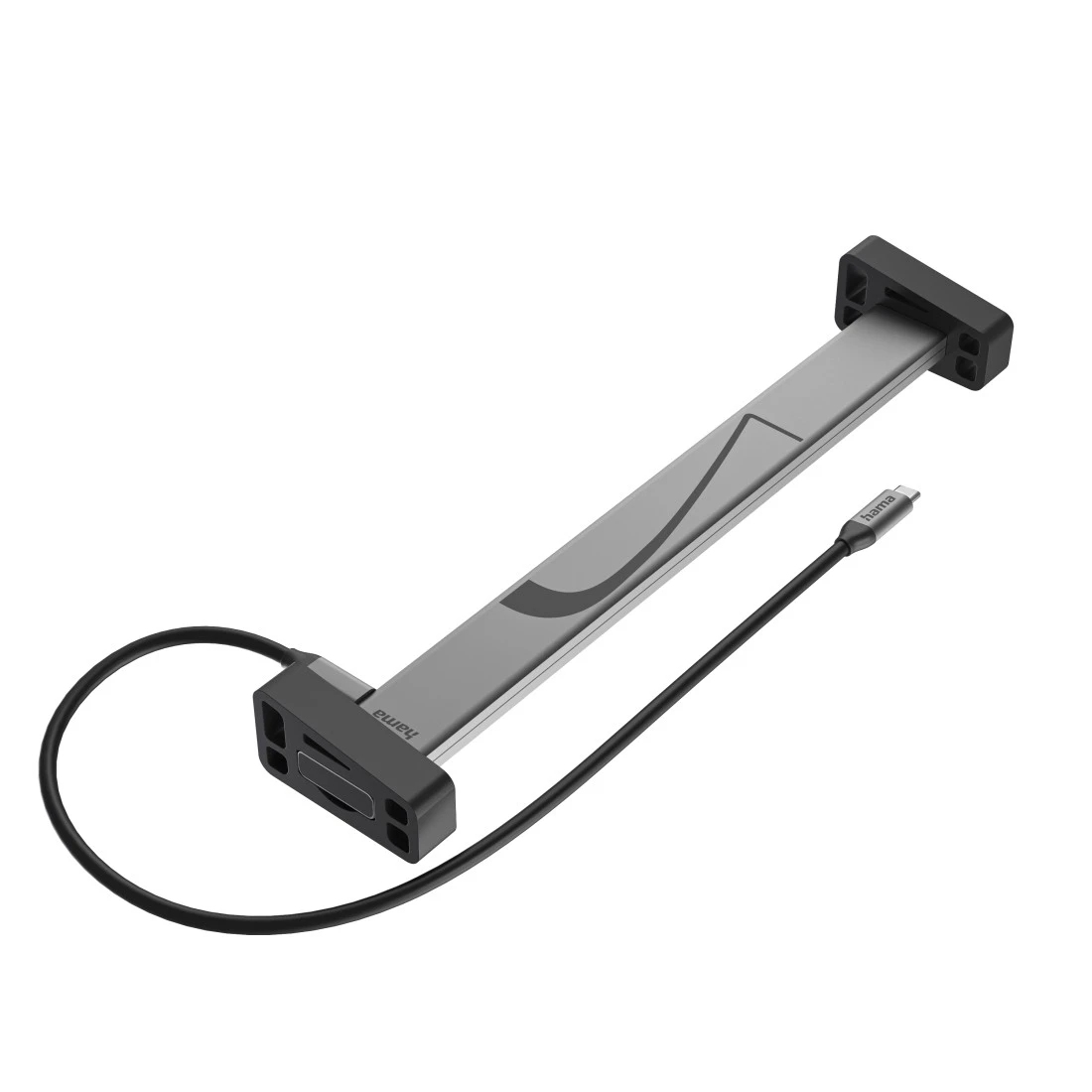 Hama USB-C-Docking-Station Connect2Office Work, Silikon-Standfüße, 12 Ports (00200149)