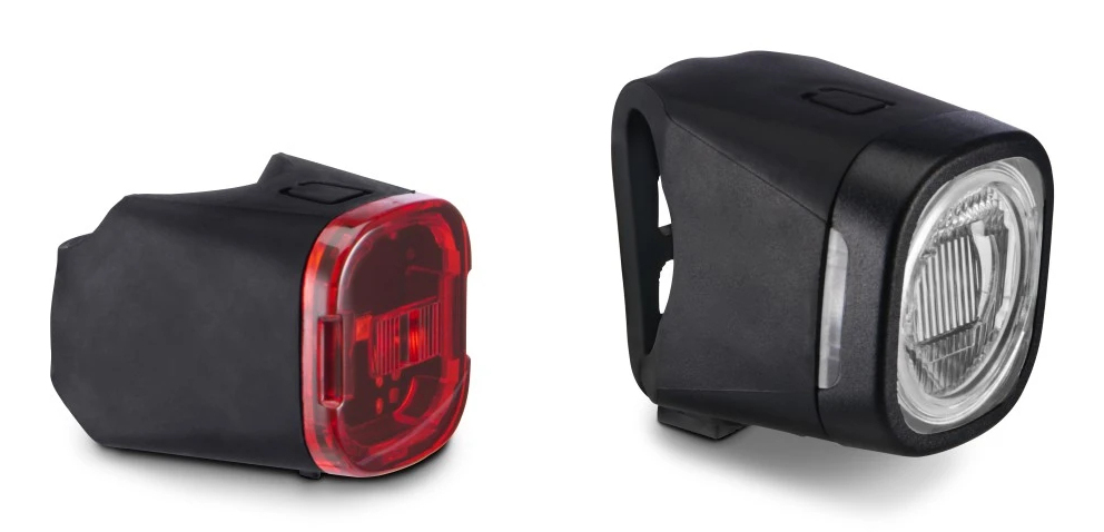 Hama Fahrradlicht-Set, Front- und Rücklicht, LED, Akku, USB-C, StVZO-zugelassen (00185837)