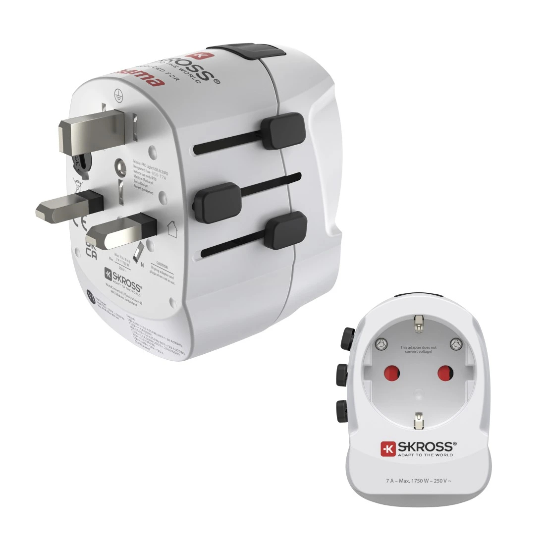 Hama Weltreiseadapter Pro Light AC 30PD, 3-polig, 1x USB-C, 1x USB-A, 30 W (00223477)