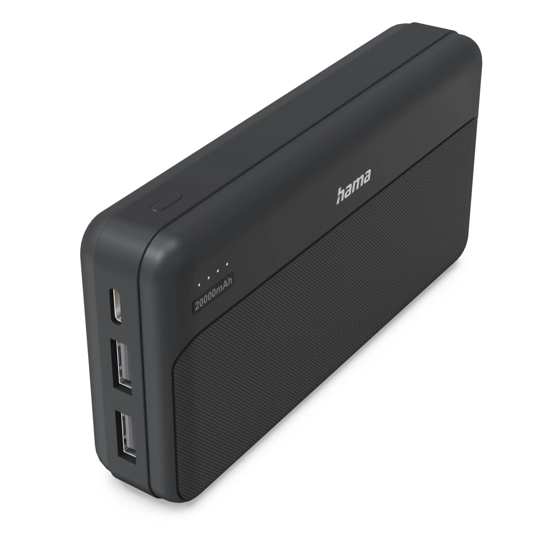 Hama Power Pack Pocket 20, 20000mAh, Ausgänge: 2x USB-A, Anthrazit (00201774)