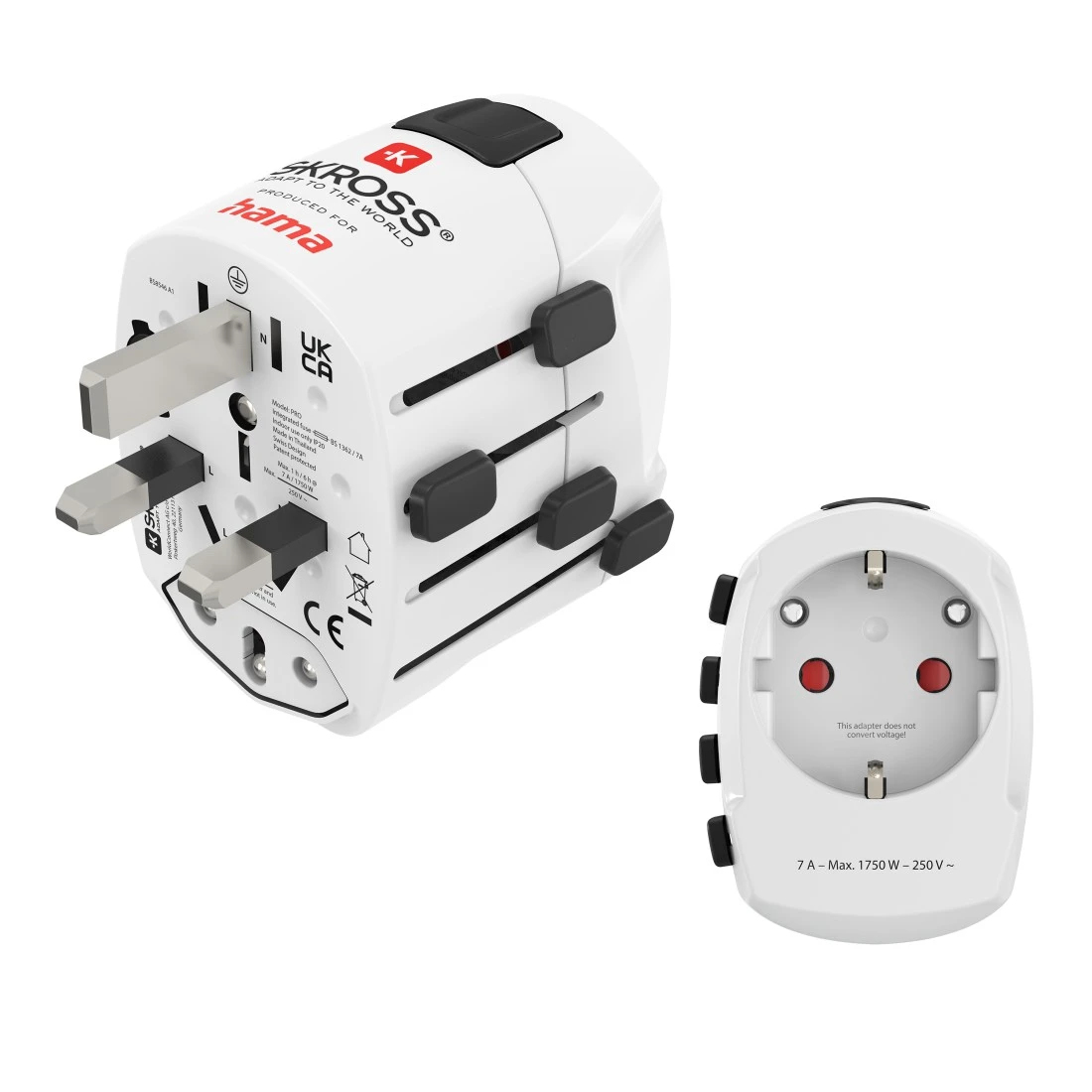Hama Weltreiseadapter World Travel Pro, 3-polig (00223465)