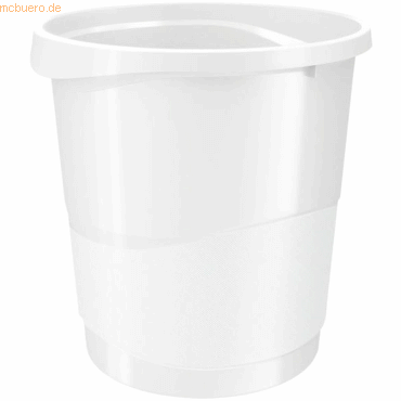 12 x Esselte Papierkorb Vivida PP 14l weiß