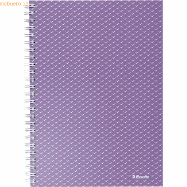 4 x Esselte Collegeblock Colour'Breeze A5 kariert 80 Blatt lavendel