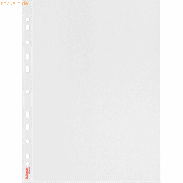 4 x Esselte Prospekthülle Colour'Breeze A4 PP 0,43 mic genarbt farbos