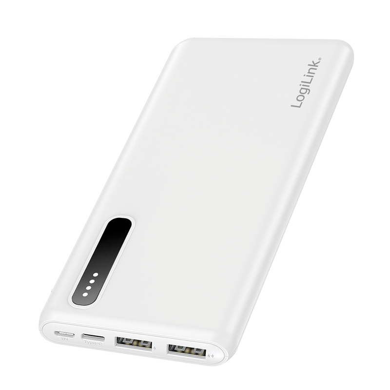Logilink Mobile Power Bank, LiPo, 8.000 mAh, white (PA0311W)