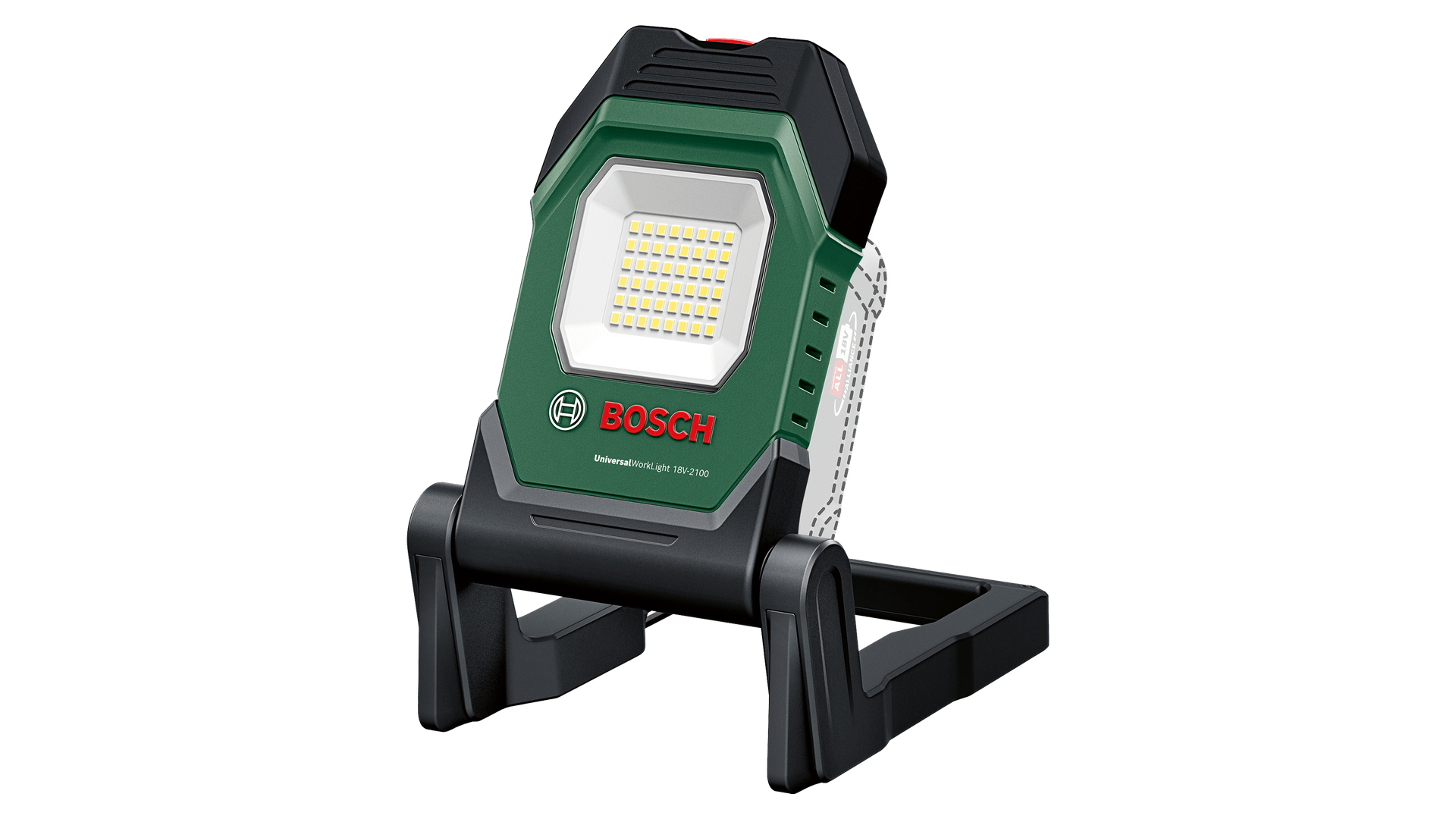 BOSCH Home & Garden UniversalWorkLight 18V-2100 Baustrahler grün, schwarz