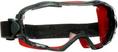 3M GoggleGear 6000 - Sicherheitsbrille - Bau-/Renovierungsarbeiten - Staub-Arbeit - Die Arbeit mit Chemikalien - Beide Geschlechter - Schwarz - Rot - Transparent - Neopren (GG6001SGAF-RED)