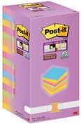 Post-it Super Sticky Notes Carnival Haftnotizen extrastark farbsortiert, 16 Blöcke (654-16SS-COL)