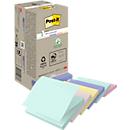 Post-it® Haftnotizen Recycling Z-Notes R330-1RPT, B 76 x T 76 mm, PEFC®-Papier, farbig, 16 Blöcke, 100 Blatt/Block